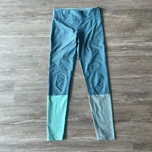 Outdoor Voices Blue Turquoise Teal 7/8 Dipped Leggings Small S